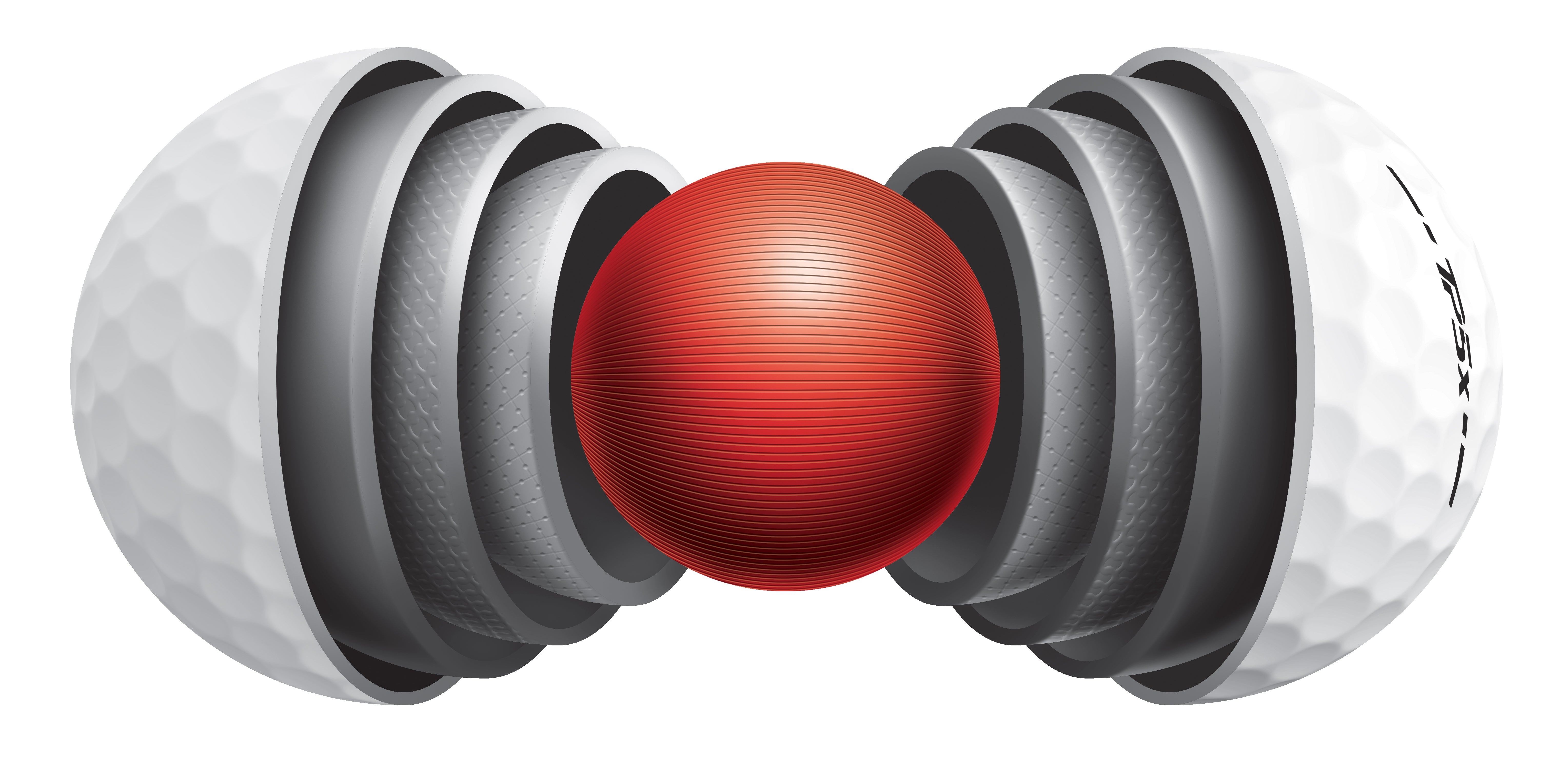 TaylorMade TP5X Golf Balls - White / Dozen